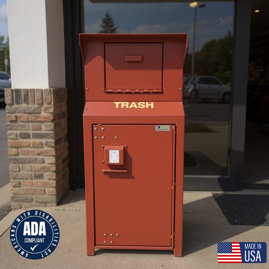 CE140-CH | Single Chute Commercial Bear-Proof ADA-Compliant Enclosure