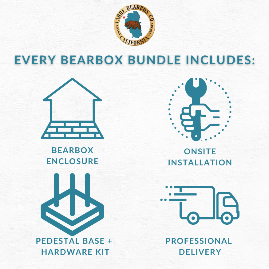 TS230-BL, Shadow Series: Black Tahoe Series Bundle With Delivery & Onsite Installation (Trash Cans Included)